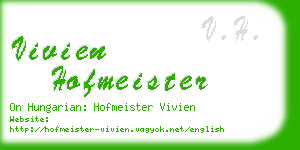 vivien hofmeister business card